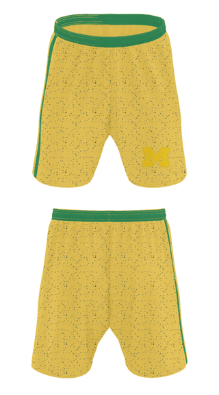 Athletic Shorts With Pockets, University of Michigan Gymnastics, Men's Basketball, Teamtime, Team time, sublimation, custom sports apparel, team uniforms, spirit wear, spiritwear, sports uniforms, custom shirts, team store, custom team store, fundraiser sports, apparel fundraiser