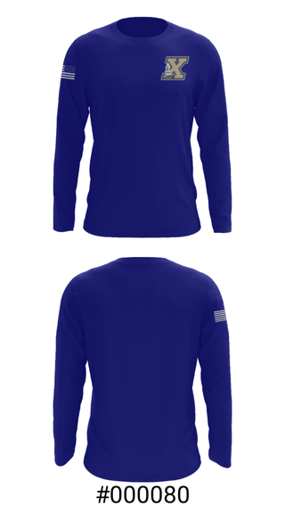 Long Sleeve Performance Shirt, Xaverian High School Basketball, Ice Hockey, Teamtime, Team time, sublimation, custom sports apparel, team uniforms, spirit wear, spiritwear, sports uniforms, custom shirts, team store, custom team store, fundraiser sports, apparel fundraiser