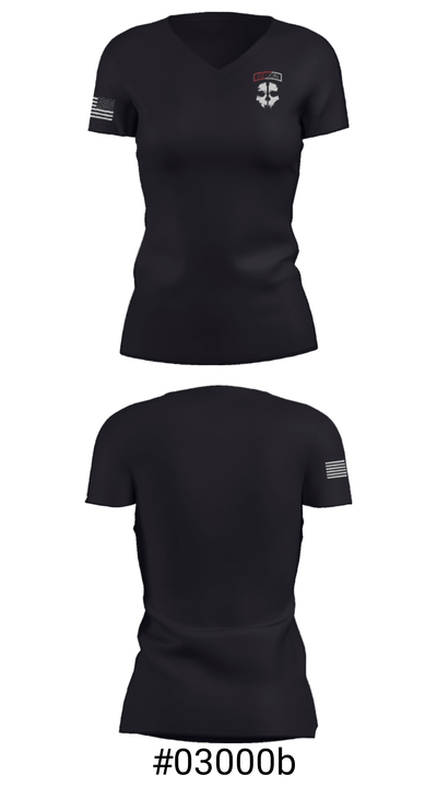 Assassin Troop 68151214 Women's Short Sleeve V-neck Shirt - 4
