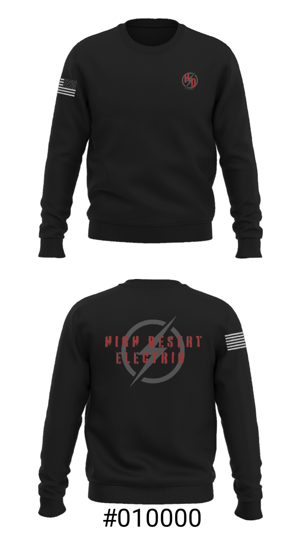 Crew Neck Sweatshirt, High Desert Electric, , Teamtime, Team time, sublimation, custom sports apparel, team uniforms, spirit wear, spiritwear, sports uniforms, custom shirts, team store, custom team store, fundraiser sports, apparel fundraiser