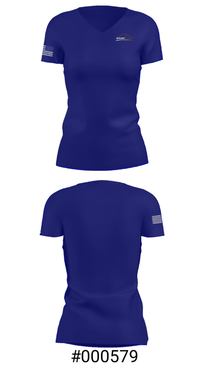 Bridgewater Youth Basketball 18992443 Women's Short Sleeve V-neck Shirt - 21