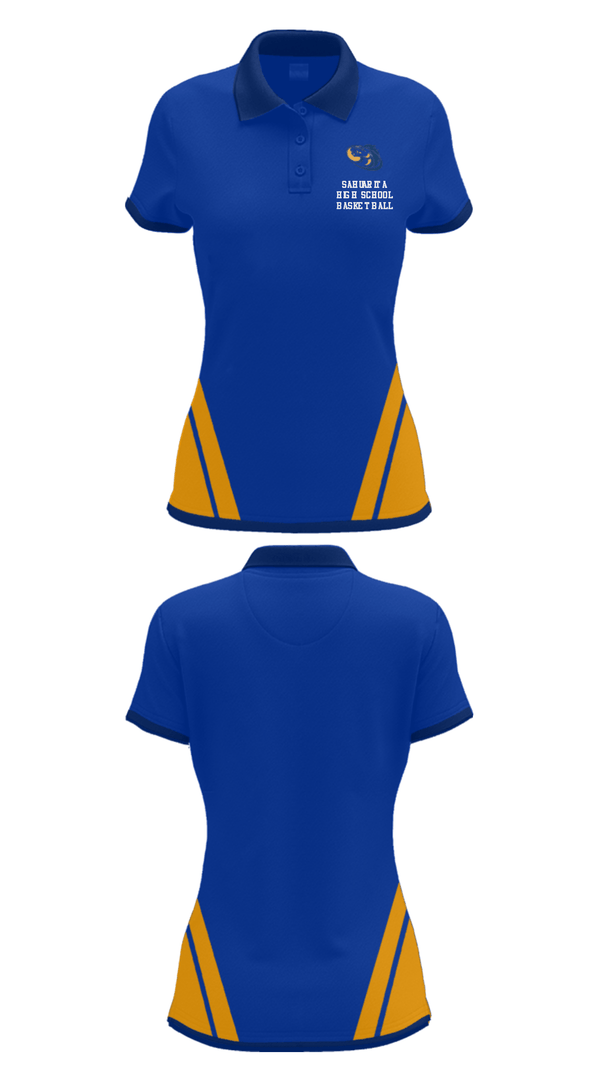 Women's Short Sleeve Performance Polo, Sahuarita High School Basketball, Men's Basketball, Teamtime, Team time, sublimation, custom sports apparel, team uniforms, spirit wear, spiritwear, sports uniforms, custom shirts, team store, custom team store, fundraiser sports, apparel fundraiser