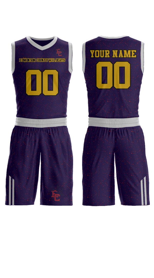 Womens Reversible Basketball Jersey, Edmonson County Wildcats, Men's Basketball, Teamtime, Team time, sublimation, custom sports apparel, team uniforms, spirit wear, spiritwear, sports uniforms, custom shirts, team store, custom team store, fundraiser sports, apparel fundraiser