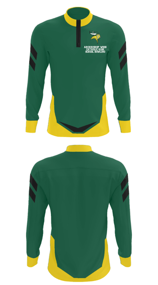 Quarter Zip Jacket, Archbishop Wood Catholic High School Bowling, Bowling, Teamtime, Team time, sublimation, custom sports apparel, team uniforms, spirit wear, spiritwear, sports uniforms, custom shirts, team store, custom team store, fundraiser sports, apparel fundraiser