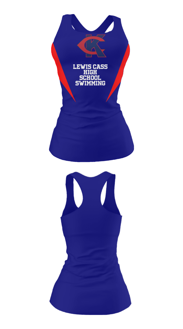 Tank Top, Lewis Cass High School Swimming, Swimming, Teamtime, Team time, sublimation, custom sports apparel, team uniforms, spirit wear, spiritwear, sports uniforms, custom shirts, team store, custom team store, fundraiser sports, apparel fundraiser