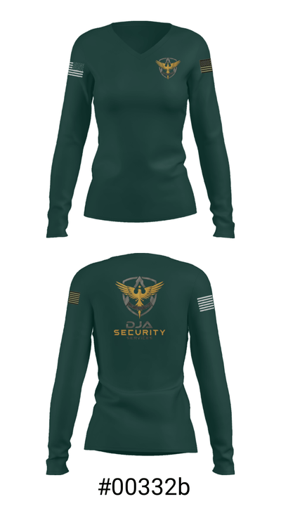 DJA 2725367 Women's Long Sleeve V-neck Shirt - 7
