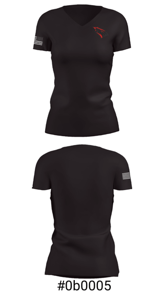 Women's Short Sleeve Vneck Shirt, Necedah High School, Spirit Store, Teamtime, Team time, sublimation, custom sports apparel, team uniforms, spirit wear, spiritwear, sports uniforms, custom shirts, team store, custom team store, fundraiser sports, apparel fundraiser