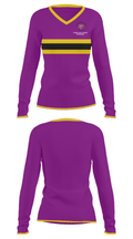 Elkton High School Wrestling 79109361 Women's Long Sleeve V-neck Shirt - 31