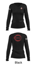 Campbell High School Basketball 21557333 Women's Long Sleeve V-neck Shirt - 13