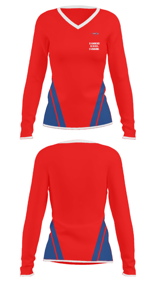 Women's Long Sleeve Vneck Shirt, Hammond School Swimming, Swimming, Teamtime, Team time, sublimation, custom sports apparel, team uniforms, spirit wear, spiritwear, sports uniforms, custom shirts, team store, custom team store, fundraiser sports, apparel fundraiser