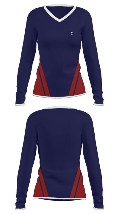 x 37487485 Women's Long Sleeve V-neck Shirt - 24