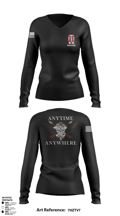 946th FRSD 74920999 Women's Long Sleeve V-neck Shirt - 33