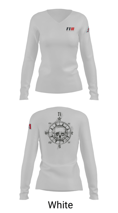 F1 Home Remodeling 33295350 Women's Long Sleeve V-neck Shirt - 6