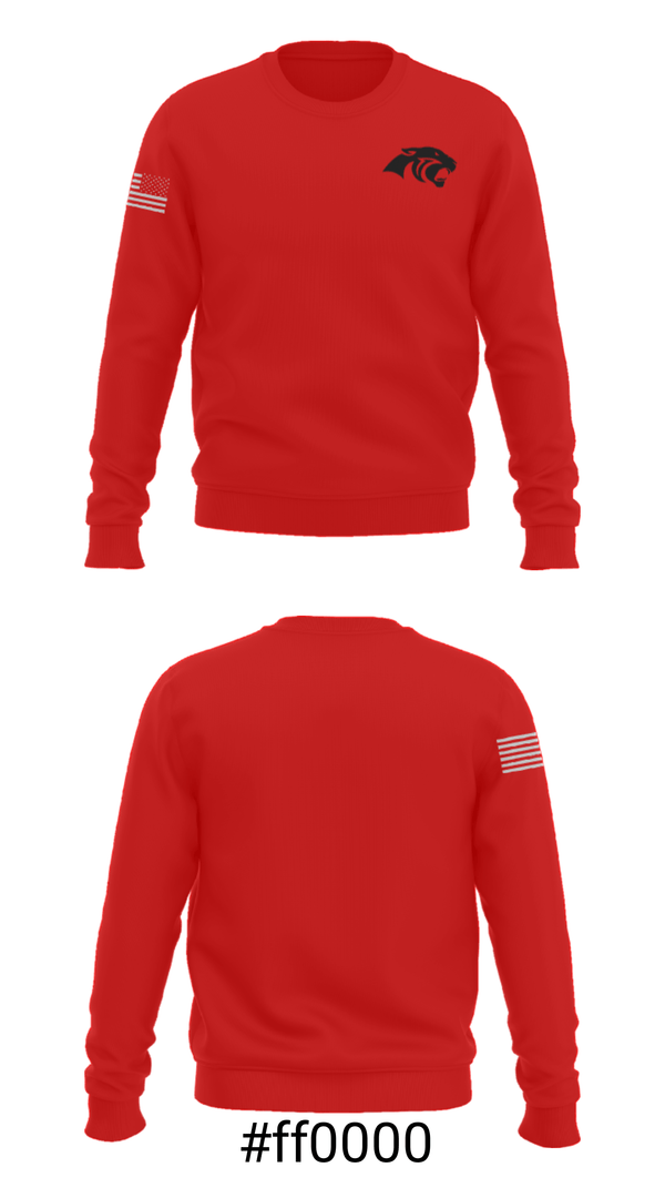 Crew Neck Sweatshirt, Cabot High School Wrestling, Wrestling, Teamtime, Team time, sublimation, custom sports apparel, team uniforms, spirit wear, spiritwear, sports uniforms, custom shirts, team store, custom team store, fundraiser sports, apparel fundraiser