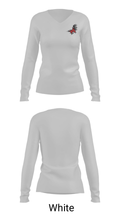 Bonanza High School Basketball 6067791 Women's Long Sleeve V-neck Shirt - 6