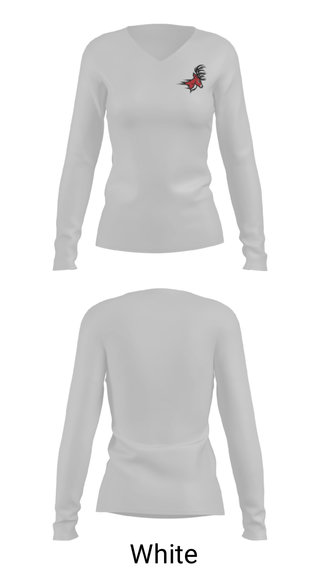 Women's Long Sleeve Vneck Shirt, Bonanza High School Basketball, Men's Basketball, Teamtime, Team time, sublimation, custom sports apparel, team uniforms, spirit wear, spiritwear, sports uniforms, custom shirts, team store, custom team store, fundraiser sports, apparel fundraiser
