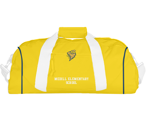 Duffle Bag, Medill Elementary School, Spirit Store, Teamtime, Team time, sublimation, custom sports apparel, team uniforms, spirit wear, spiritwear, sports uniforms, custom shirts, team store, custom team store, fundraiser sports, apparel fundraiser