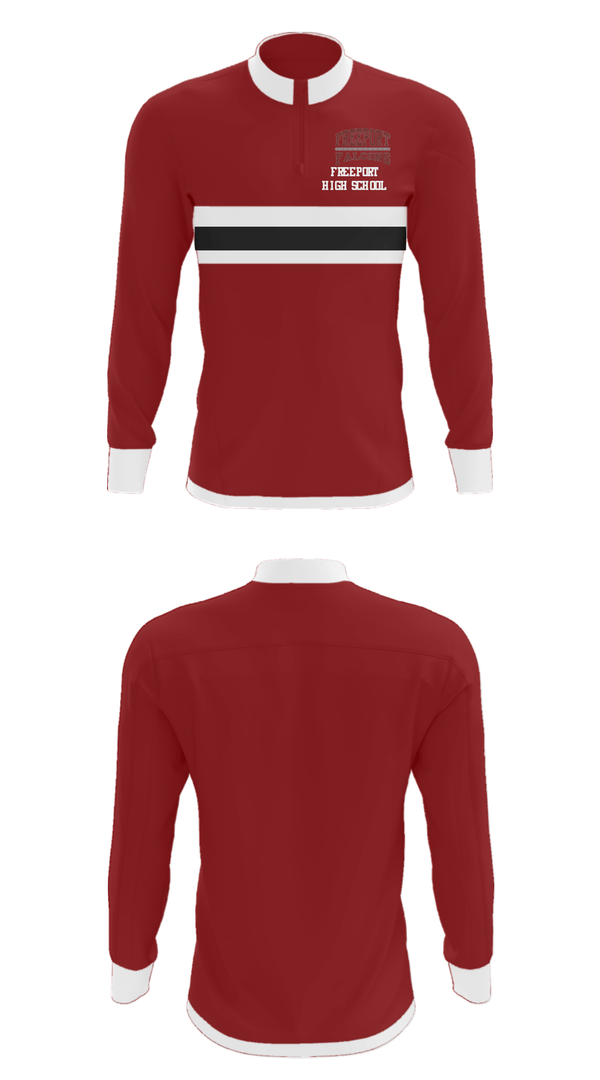 Quarter Zip Jacket, Freeport High School, Swimming, Teamtime, Team time, sublimation, custom sports apparel, team uniforms, spirit wear, spiritwear, sports uniforms, custom shirts, team store, custom team store, fundraiser sports, apparel fundraiser