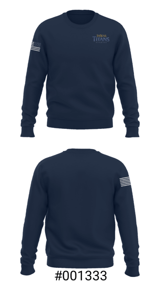 Crew Neck Sweatshirt, Saseas Titans Athletics, Spirit Store, Teamtime, Team time, sublimation, custom sports apparel, team uniforms, spirit wear, spiritwear, sports uniforms, custom shirts, team store, custom team store, fundraiser sports, apparel fundraiser