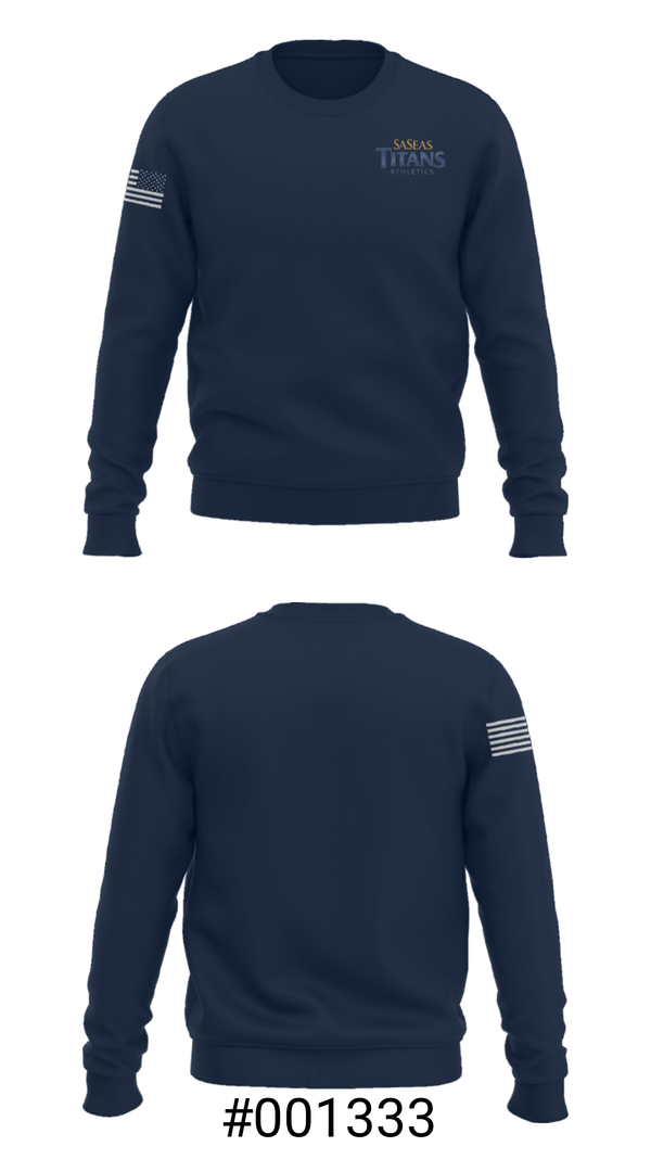 Crew Neck Sweatshirt, Saseas Titans Athletics, Spirit Store, Teamtime, Team time, sublimation, custom sports apparel, team uniforms, spirit wear, spiritwear, sports uniforms, custom shirts, team store, custom team store, fundraiser sports, apparel fundraiser