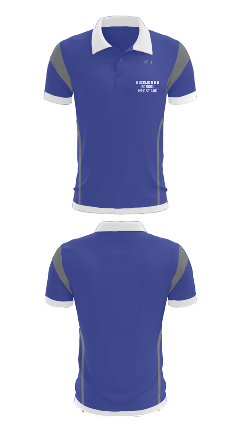Short Sleeve Performance Polo, Rocklin High School Wrestling, Wrestling, Teamtime, Team time, sublimation, custom sports apparel, team uniforms, spirit wear, spiritwear, sports uniforms, custom shirts, team store, custom team store, fundraiser sports, apparel fundraiser