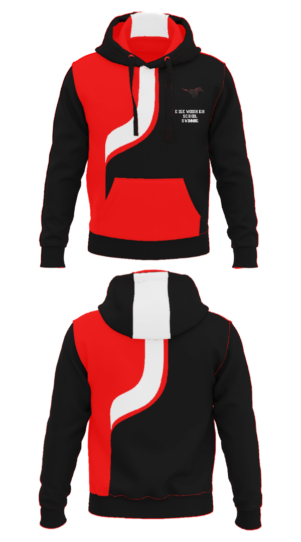 Hoodie, Edgewood High School Swimming, Swimming, Teamtime, Team time, sublimation, custom sports apparel, team uniforms, spirit wear, spiritwear, sports uniforms, custom shirts, team store, custom team store, fundraiser sports, apparel fundraiser