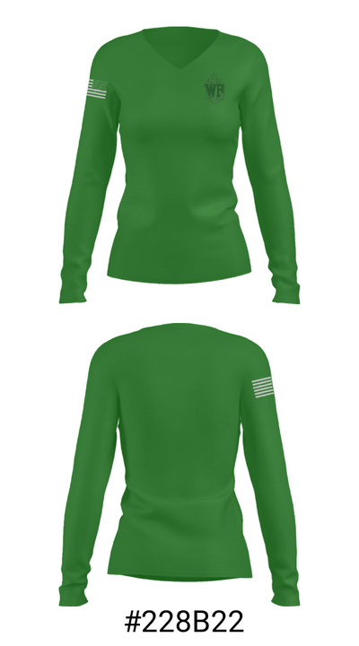 West Bloomfield High School Basketball 57189773 Women's Long Sleeve V-neck Shirt - 20