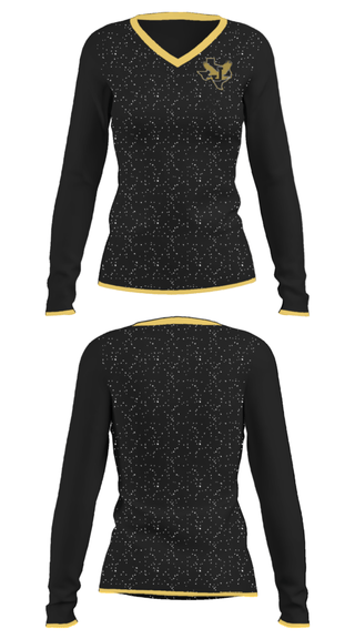 Women's Long Sleeve Vneck Shirt, Junction Middle School, Spirit Store, Teamtime, Team time, sublimation, custom sports apparel, team uniforms, spirit wear, spiritwear, sports uniforms, custom shirts, team store, custom team store, fundraiser sports, apparel fundraiser