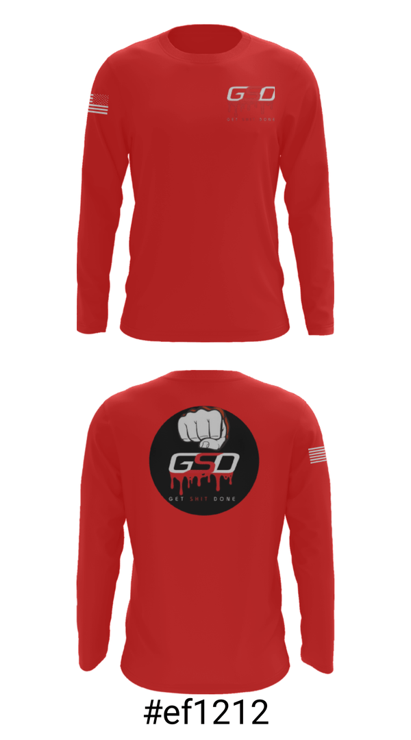 Long Sleeve Performance Shirt, GetShitDone, E-Sports, Teamtime, Team time, sublimation, custom sports apparel, team uniforms, spirit wear, spiritwear, sports uniforms, custom shirts, team store, custom team store, fundraiser sports, apparel fundraiser
