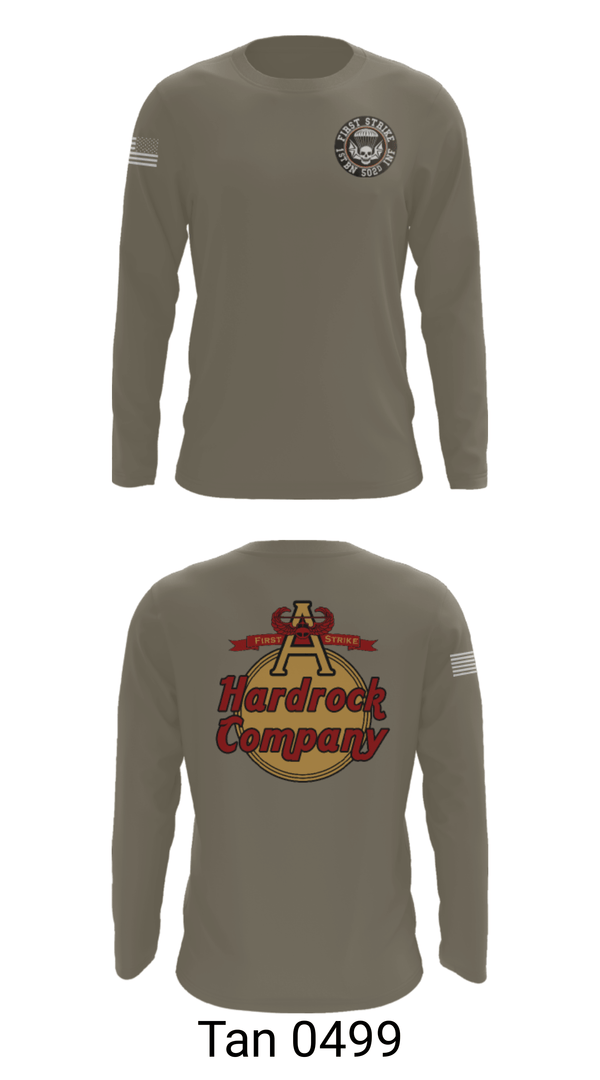 Long Sleeve Performance Shirt, Hardrock Company, Army, Teamtime, Team time, sublimation, custom sports apparel, team uniforms, spirit wear, spiritwear, sports uniforms, custom shirts, team store, custom team store, fundraiser sports, apparel fundraiser