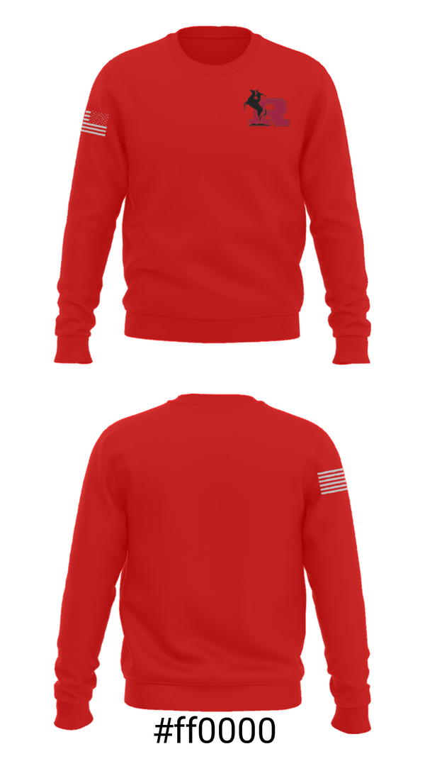 Crew Neck Sweatshirt, Theodore Roosevelt High School Basketball, Men's Basketball, Teamtime, Team time, sublimation, custom sports apparel, team uniforms, spirit wear, spiritwear, sports uniforms, custom shirts, team store, custom team store, fundraiser sports, apparel fundraiser