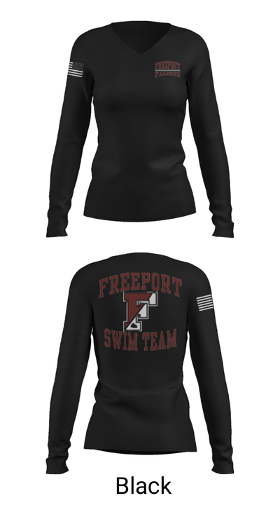 Freeport High School 46979355 Women's Long Sleeve V-neck Shirt - 13