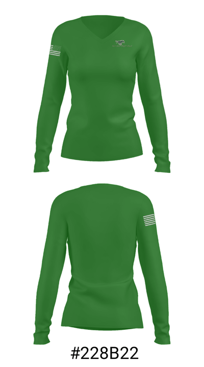 West Jones High School Basketball 7601592 Women's Long Sleeve V-neck Shirt - 20