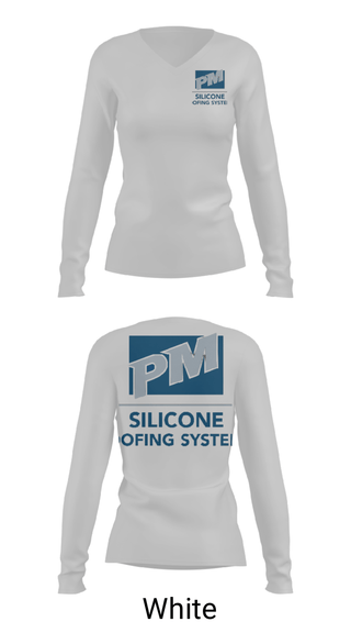 Women's Long Sleeve Vneck Shirt, sA Plus Sustainable Roofing Coatings, , Teamtime, Team time, sublimation, custom sports apparel, team uniforms, spirit wear, spiritwear, sports uniforms, custom shirts, team store, custom team store, fundraiser sports, apparel fundraiser