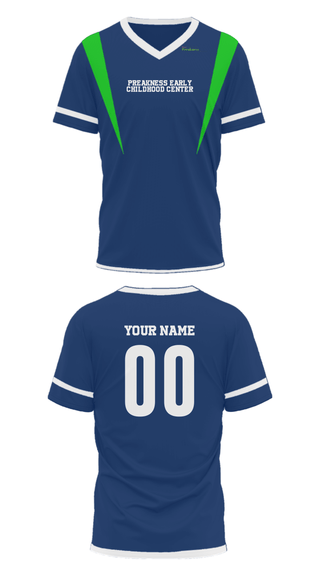 Mens Soccer Jersey, Preakness Early Childhood Center, Spirit Store, Teamtime, Team time, sublimation, custom sports apparel, team uniforms, spirit wear, spiritwear, sports uniforms, custom shirts, team store, custom team store, fundraiser sports, apparel fundraiser