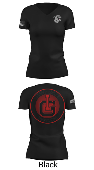 Women's Short Sleeve Vneck Shirt, Iowa-Grant Elementary School, Spirit Store, Teamtime, Team time, sublimation, custom sports apparel, team uniforms, spirit wear, spiritwear, sports uniforms, custom shirts, team store, custom team store, fundraiser sports, apparel fundraiser