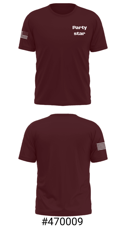 Short Sleeve Performance Shirt, Party star, , Teamtime, Team time, sublimation, custom sports apparel, team uniforms, spirit wear, spiritwear, sports uniforms, custom shirts, team store, custom team store, fundraiser sports, apparel fundraiser