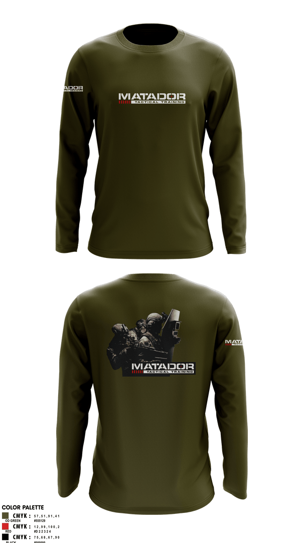Long Sleeve Performance Shirt, Matador Tactical, , Teamtime, Team time, sublimation, custom sports apparel, team uniforms, spirit wear, spiritwear, sports uniforms, custom shirts, team store, custom team store, fundraiser sports, apparel fundraiser