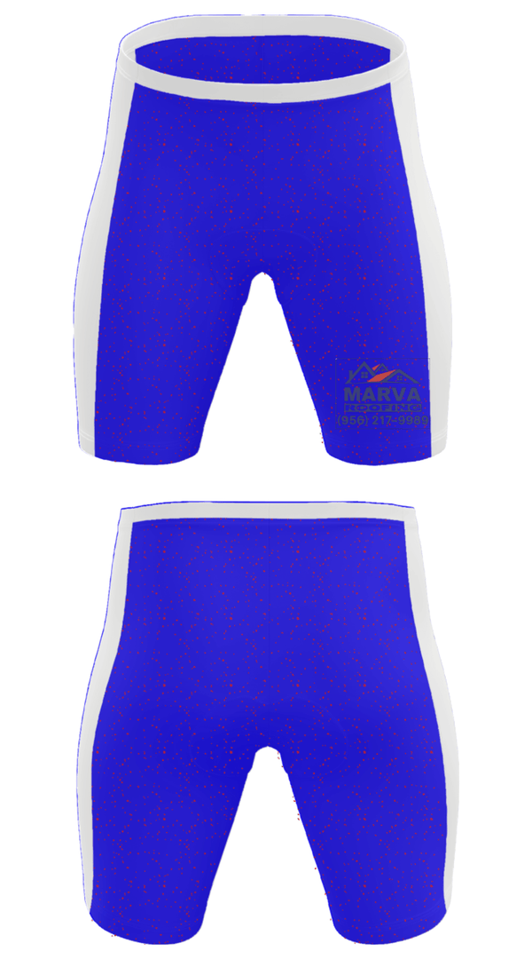 Men's Compression Shorts, Marva Roofing, , Teamtime, Team time, sublimation, custom sports apparel, team uniforms, spirit wear, spiritwear, sports uniforms, custom shirts, team store, custom team store, fundraiser sports, apparel fundraiser