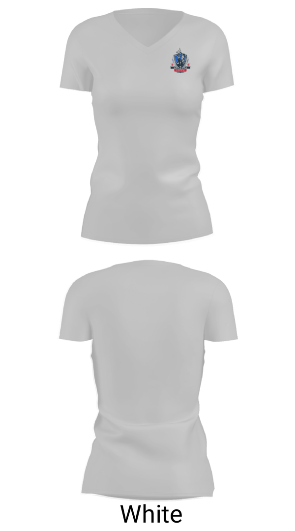 Women's Short Sleeve Vneck Shirt, St Joan Of Arc Catholic School, Spirit Store, Teamtime, Team time, sublimation, custom sports apparel, team uniforms, spirit wear, spiritwear, sports uniforms, custom shirts, team store, custom team store, fundraiser sports, apparel fundraiser
