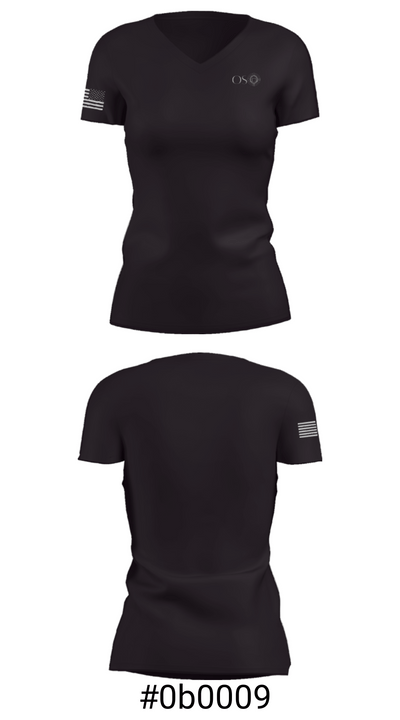 Oso 71846683 Women's Short Sleeve V-neck Shirt - 21