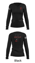 Marion Franklin lady Red Devils 63325407 Women's Long Sleeve V-neck Shirt - 13