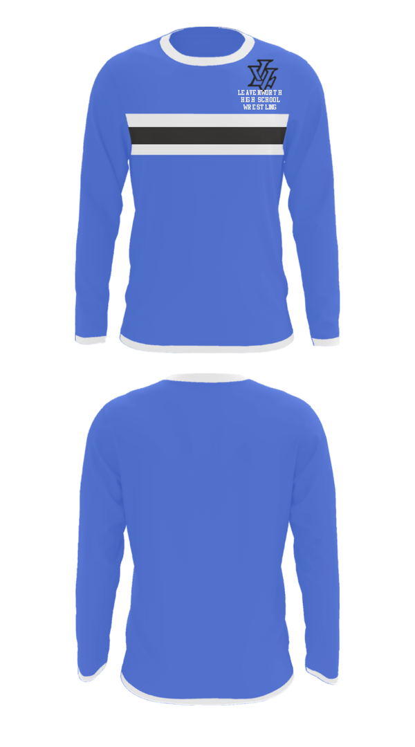 Long Sleeve Performance Shirt, Leavenworth High School Wrestling, Wrestling, Teamtime, Team time, sublimation, custom sports apparel, team uniforms, spirit wear, spiritwear, sports uniforms, custom shirts, team store, custom team store, fundraiser sports, apparel fundraiser