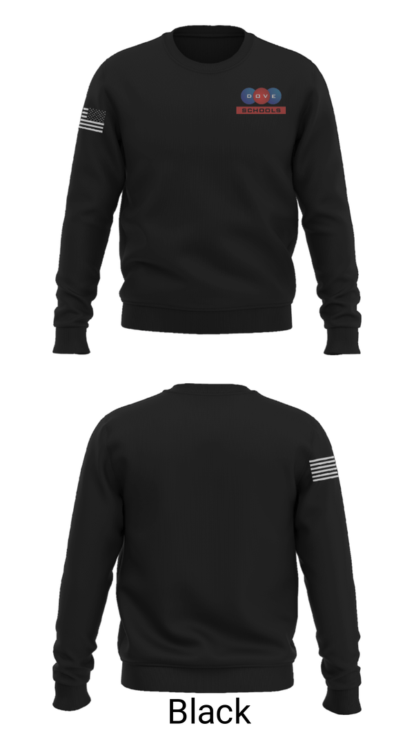 Crew Neck Sweatshirt, Dove Science Academy Middle School-South Okc, Spirit Store, Teamtime, Team time, sublimation, custom sports apparel, team uniforms, spirit wear, spiritwear, sports uniforms, custom shirts, team store, custom team store, fundraiser sports, apparel fundraiser