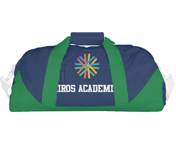 Duffle Bag, Kairos Academies, Spirit Store, Teamtime, Team time, sublimation, custom sports apparel, team uniforms, spirit wear, spiritwear, sports uniforms, custom shirts, team store, custom team store, fundraiser sports, apparel fundraiser