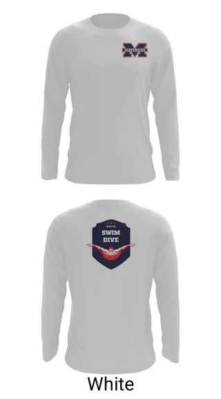 Long Sleeve Performance Shirt, Manvel High School Swimming, Swimming, Teamtime, Team time, sublimation, custom sports apparel, team uniforms, spirit wear, spiritwear, sports uniforms, custom shirts, team store, custom team store, fundraiser sports, apparel fundraiser