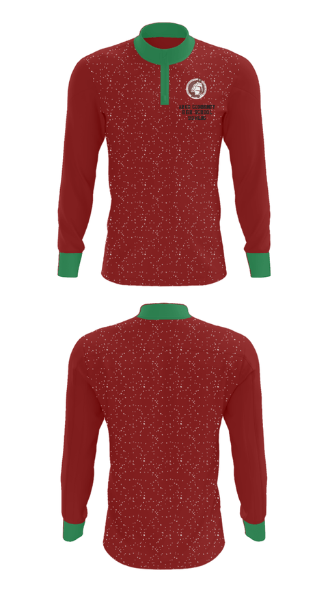 Quarter Zip Jacket, Argo Community High School Bowling, Bowling, Teamtime, Team time, sublimation, custom sports apparel, team uniforms, spirit wear, spiritwear, sports uniforms, custom shirts, team store, custom team store, fundraiser sports, apparel fundraiser