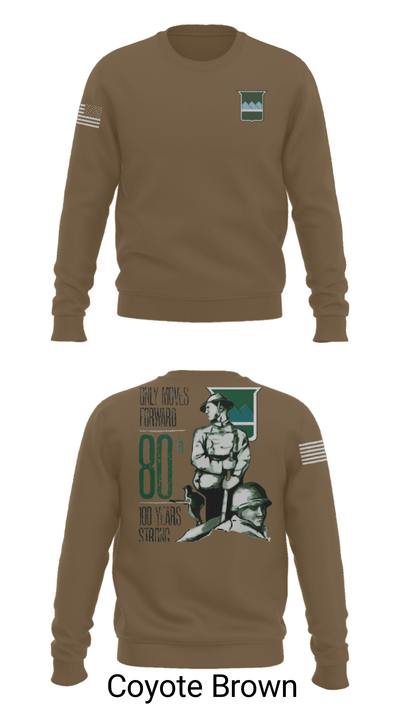 80th Training Command 12483809 Crew Neck Sweatshirt - 10