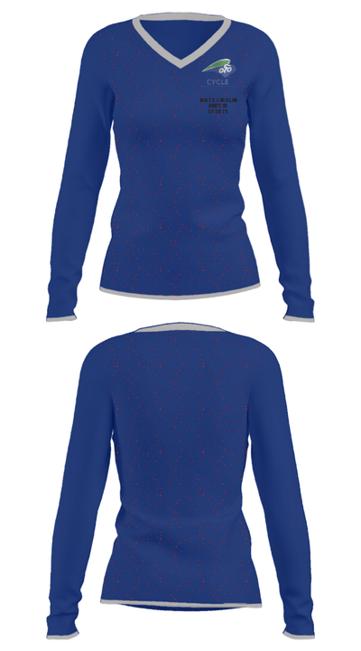 North Carolina Amateur Sports 80522235 Women's Long Sleeve V-neck Shirt - 33