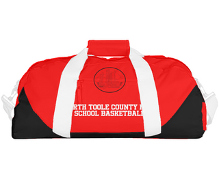 Duffle Bag, North Toole County High School Basketball, Men's Basketball, Teamtime, Team time, sublimation, custom sports apparel, team uniforms, spirit wear, spiritwear, sports uniforms, custom shirts, team store, custom team store, fundraiser sports, apparel fundraiser